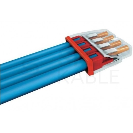 WAGO COMPACT 2273-205 Szybkozłączka 5x 0,5-2,5mm2 na drut 450V/24A ORYGINALNA woreczek 10szt.