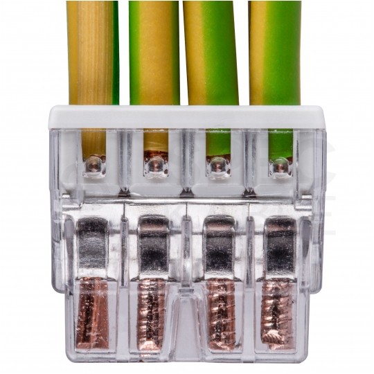 WAGO COMPACT 2273-208 Szybkozłączka 8x 0,5-2,5mm2 na drut 450V/24A ORYGINALNA woreczek 10szt.