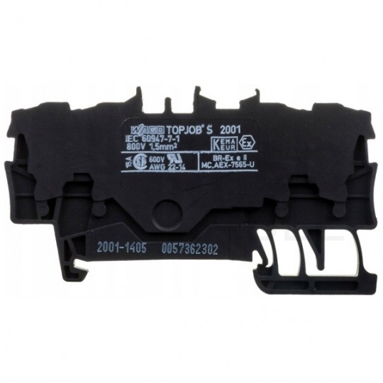 WAGO TOPJOBS 2001-1405 Złączka przelotowa 4-przewod 1,5mm2 czarna