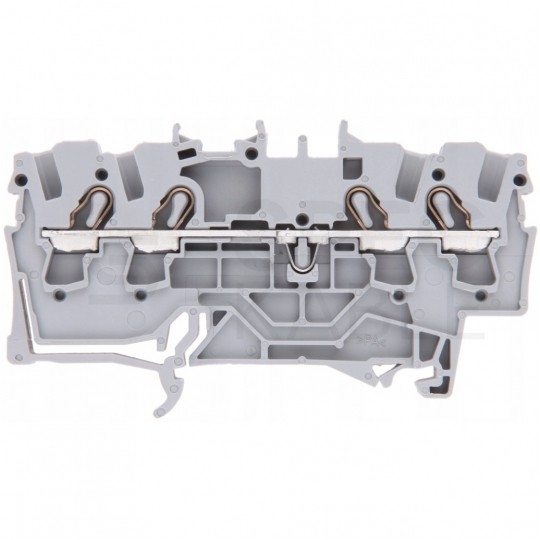 WAGO TOPJOBS 2002-1401 Złączka szynowa 4-przewodowa 2,5mm2 na szynę TH35 szara