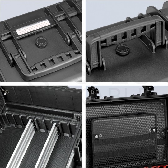 Walizka narzędziowa "Robust45 Move" do pracy w najtrudniejszych warunkach [nośność do 35kg] KNIPEX 00 21 37 LE