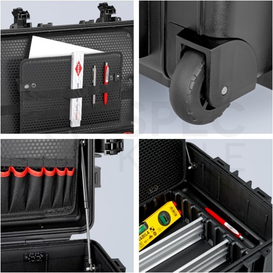 Walizka narzędziowa "Robust45 Move" do pracy w najtrudniejszych warunkach [nośność do 35kg] KNIPEX 00 21 37 LE