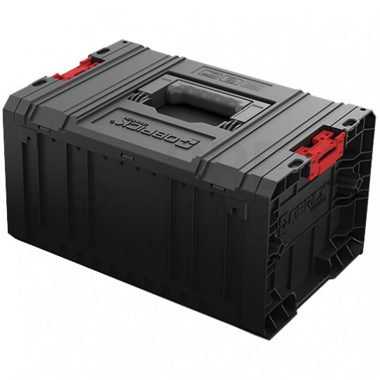 Walizka szafka na narzędzia i akcesoria z 2x przegrodami szufladami 450x310x244 12Ll czarna QBRICK SYSTEM PRO Drawer 1 Toolbox 2.0 Basic