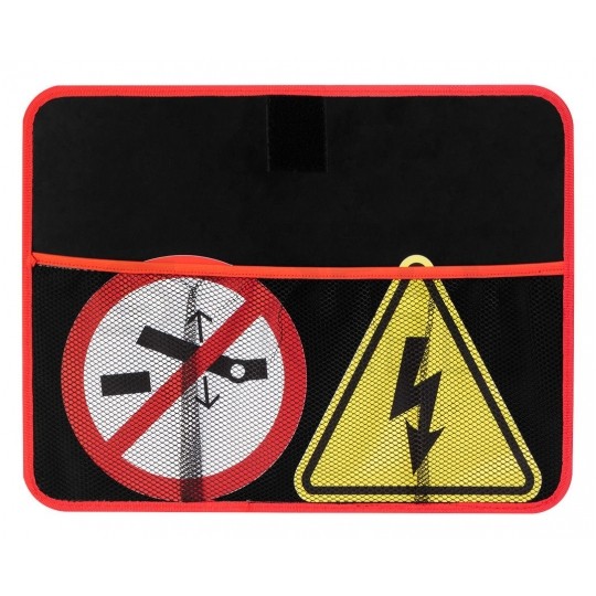 Walizkowy zestaw narzędzi izolowanych dla elektryka 51 elementów: szczypce, wkrętaki, nasadki, klucze, znaki; do serwisowania aut elektrycznych / hybrydowych NEO 01-312