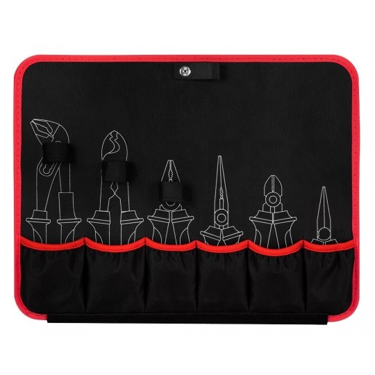 Walizkowy zestaw narzędzi izolowanych dla elektryka 51 elementów: szczypce, wkrętaki, nasadki, klucze, znaki; do serwisowania aut elektrycznych / hybrydowych NEO 01-312