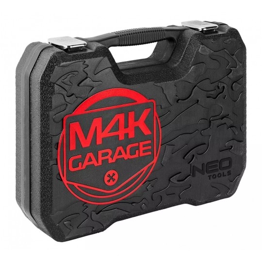 Walizkowy zestaw narzędzi warsztatowych 90 elementów: klucze, szczypce, wkrętaki, bity M4K GARAGE NEO 10-100