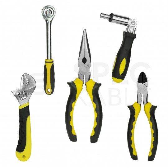 Walizkowy zestaw narzędziowy 117 elementów Kraft&Dele