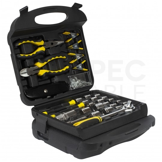 Walizkowy zestaw narzędziowy 117 elementów Kraft&Dele