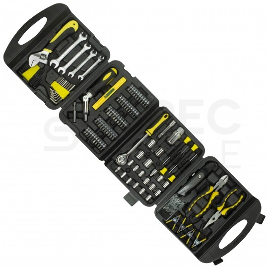 Walizkowy zestaw narzędziowy 117 elementów Kraft&Dele