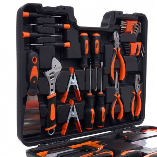 Walizkowy zestaw narzędziowy 144 elementy Kraft&Dele KD10463