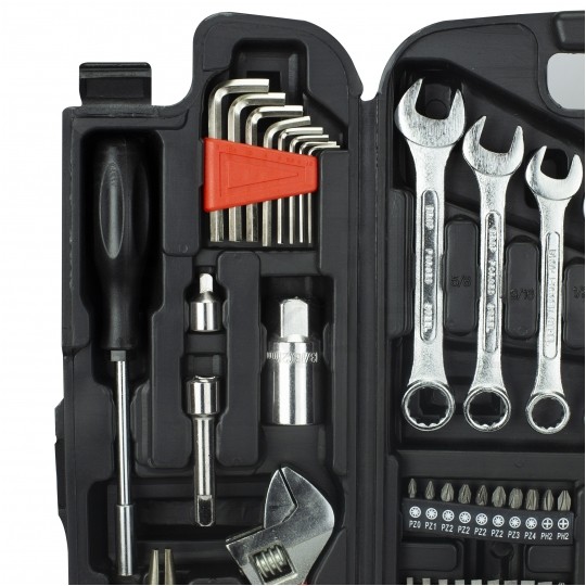 Walizkowy zestaw narzędziowy 95 elementów Kraft&Dele