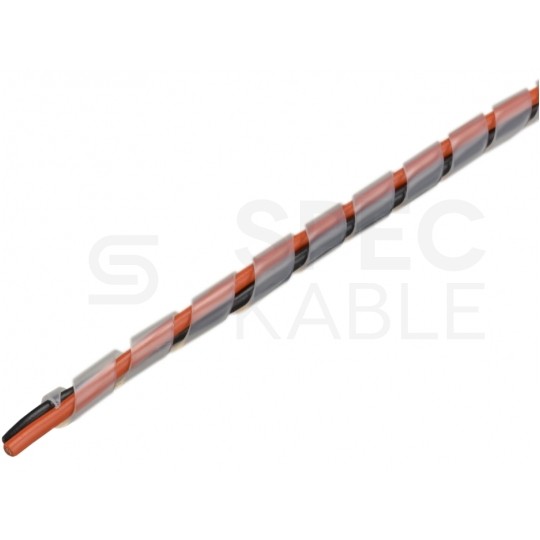 Wąż spiralny GST 4 transparentny Oplot 4,5mm organizer kablowy 10m