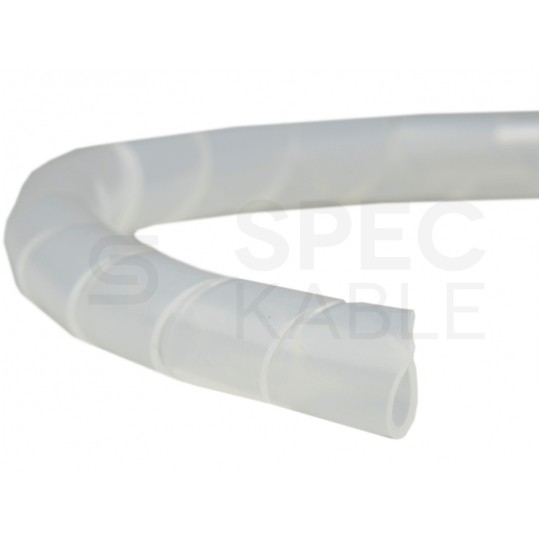 Wąż spiralny GST 4 transparentny Oplot 4,5mm organizer kablowy 10m