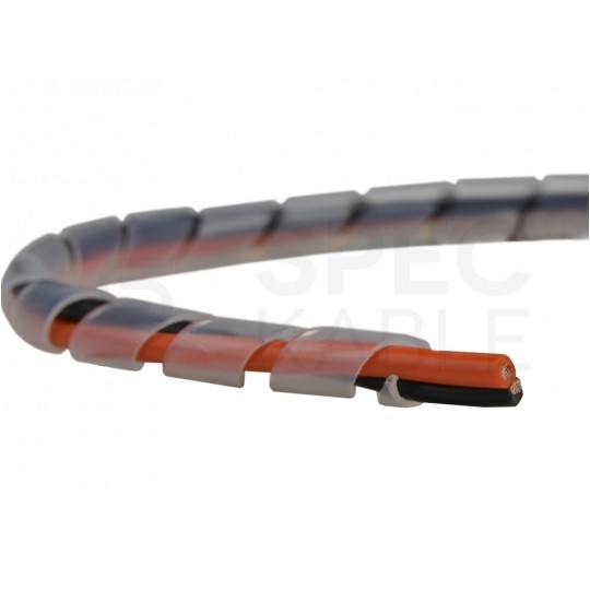 Wąż spiralny GST 4 transparentny Oplot 4,5mm organizer kablowy 10m