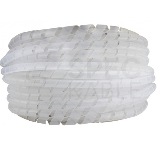 Wąż spiralny GST 8 transparentny Oplot 10mm organizer kablowy 10m