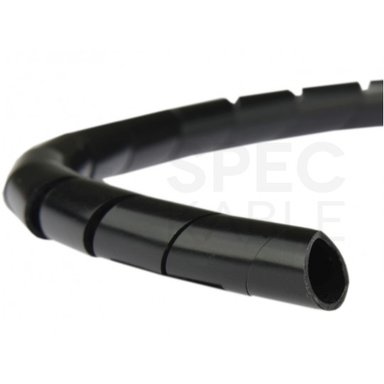 Wąż spiralny GSTB 15 czarny Oplot 19mm organizer kablowy 10m