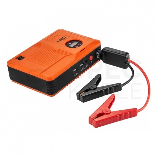 Wielofunkcyjny Jump Starter 4w1 - Rozruch, Kompresor 3,5bar, Latarka, Powerbank 14000mAh NEO 11-997