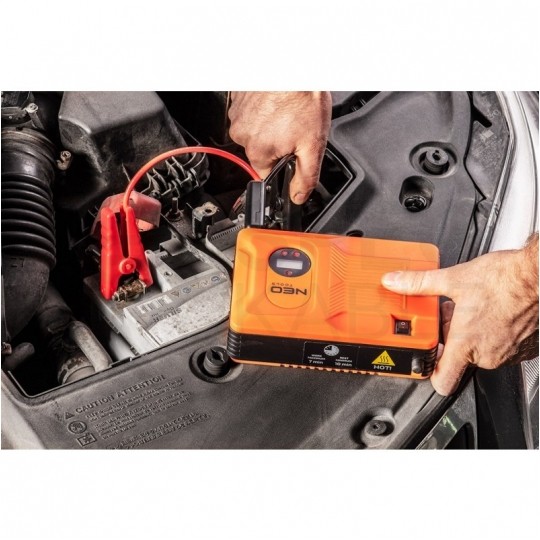 Wielofunkcyjny Jump Starter 4w1 - Rozruch, Kompresor 3,5bar, Latarka, Powerbank 14000mAh NEO 11-997