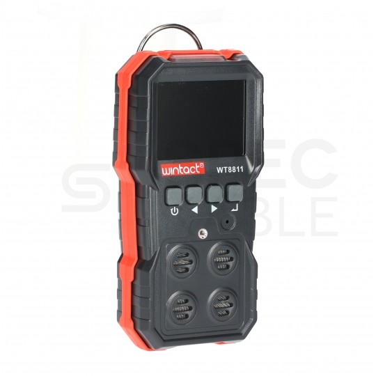 Wielofunkcyjny miernik zawartości gazów O2, H2S, Co, LEL w walizce WT8811 WINTACT