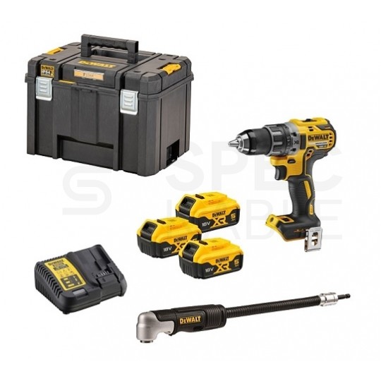 WIERTARKO-WKRĘTARKA AKUMULATOROWA BL 18V 3*5.0AH + ACC DEWALT