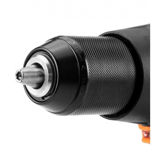 Wiertarko-wkrętarka udarowa akumulatorowa 18V Li-Ion bezszczotkowa z uchwytem samozaciskowym 13mm bez akumulatora ENERGY+ NEO 04-616