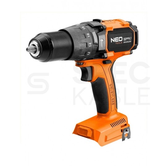 Wiertarko-wkrętarka udarowa akumulatorowa 18V Li-Ion bezszczotkowa z uchwytem samozaciskowym 13mm bez akumulatora ENERGY+ NEO 04-616