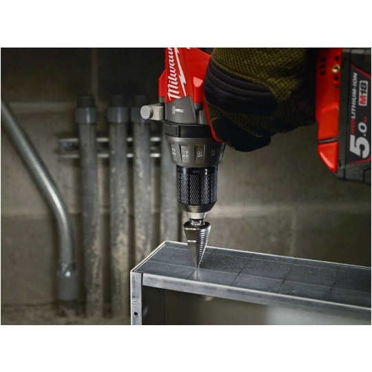 Wiertła wielostopniowe do metalu (4-12mm , 4-20mm, 6-35mm) Zestaw 3szt w kasecie MILWAUKEE