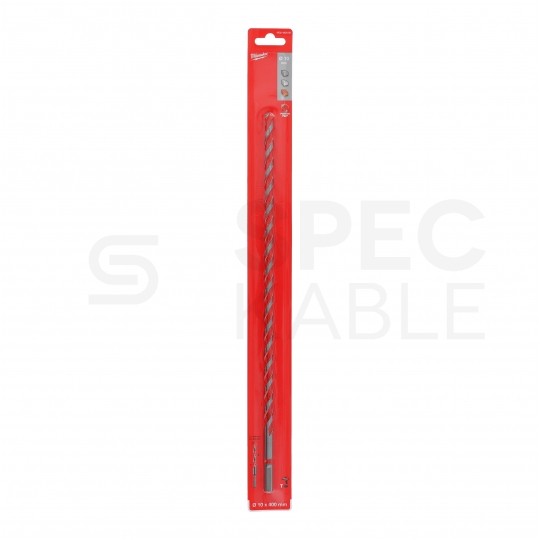 Wiertło do betonu PREMIUM 10x400mm z uchwytem sfazowanym i końcówką TCT MILWAUKEE