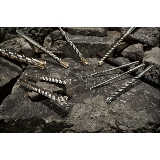 Wiertło do betonu SDS-Plus 12x400mm S4 z uchwytem SDS+ i końcówką Quatro GRAPHITE 57H446