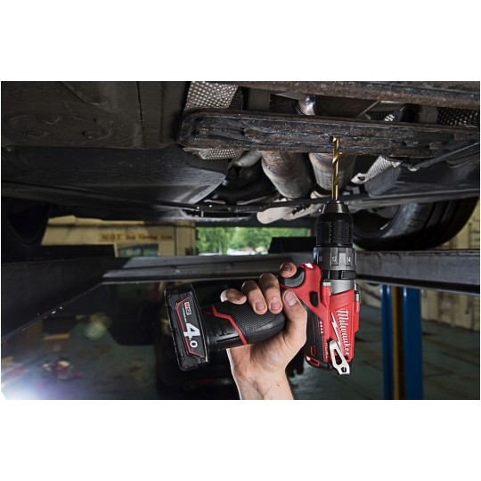 Wiertło do metalu HSS-G TIN 12,5x128mm RED HEX z uchwytem 1/4" Shockwave MILWAUKEE