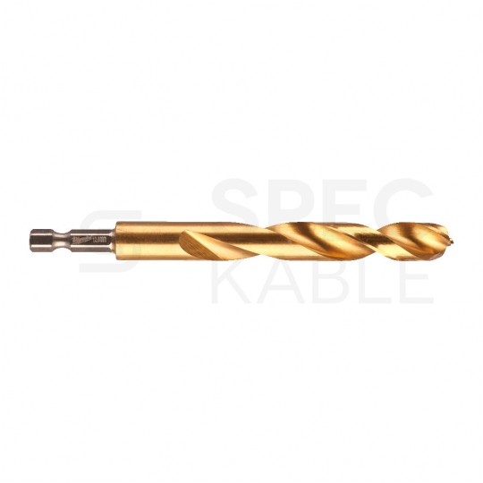 Wiertło do metalu HSS-G TIN 12x127mm RED HEX z uchwytem 1/4" Shockwave MILWAUKEE