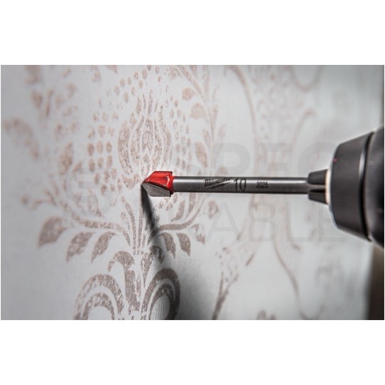 Wiertło do szkła i ceramiki 4x50mm z uchwytem cylindrycznym MILWAUKEE