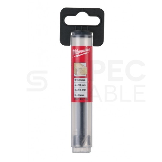 Wiertło puszkowe do drewna sednik 16x90mm z końcówką centrującą MILWAUKEE
