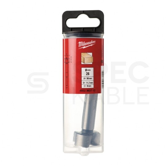 Wiertło puszkowe do drewna sednik 20x90mm z końcówką centrującą MILWAUKEE