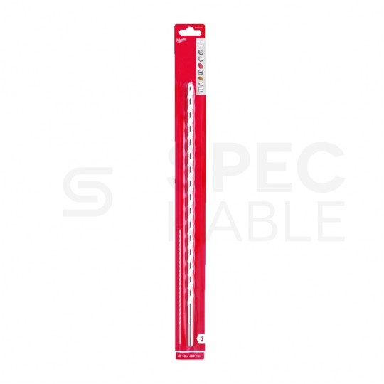Wiertło uniwersalne 10x400mm z uchwytem sfazowanym i końcówką TCT MILWAUKEE