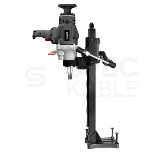 Wiertnica diamentowa sieciowa 230V 2200W wiertarka, otwornica do kamienia i betonu w zestawie z akcesoriami GRAPHITE 58G540