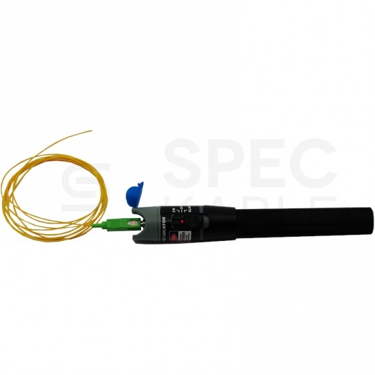 Wizualny lokalizator uszkodzeń 30mW (do 25km) do diagnotyki włókien światłowodowych 650nm TELCOLINE