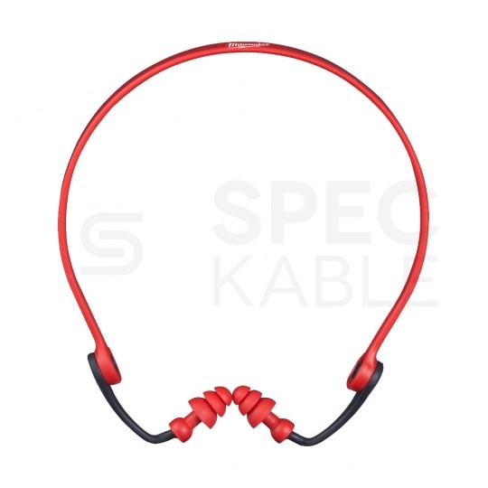 Wkładki, zatyczki, stopery przeciwhałasowe do uszu na pałąku SNR 32 i 33dB MILWAUKEE