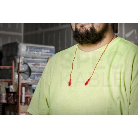 Wkładki, zatyczki, stopery przeciwhałasowe do uszu na sznurku 3 sztuki SNR 31dB MILWAUKEE