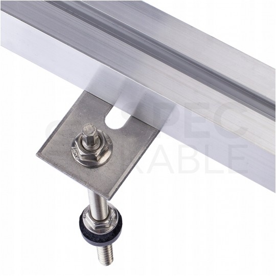 Wkręt śruba dwugwintowa M10x250mm nierdzewna A2 z uszczelką EPDM