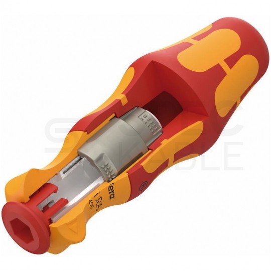 Wkrętak grzechotkowy do trzpieni wymiennych VDE 1kV 1/4" o długości 115mm WERA Kraftform Kompakt