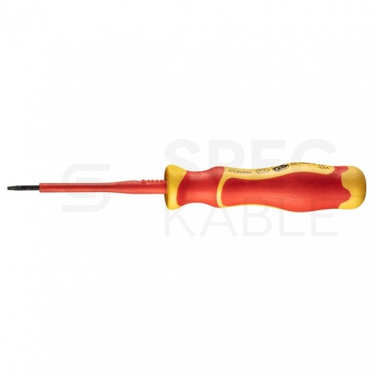 Wkrętak izolowany dla elektryka płaski PŁ 2,5 x 75mm 1kV NEO 04-130