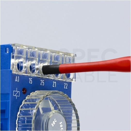 Wkrętak izolowany płaski 2,5x177mm VDE 1kV dla elektryka KNIPEX 98 20 25