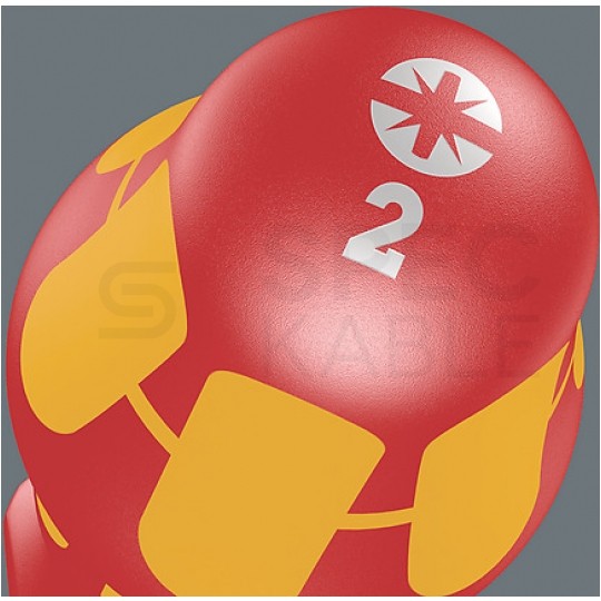 Wkrętak izolowany "Plusminus" PZ/S 2x100mm płasko-krzyżowy ze zredukowaną średnicą trzpienia i rękojeści Extra-Slim 1000V 165iSS WERA