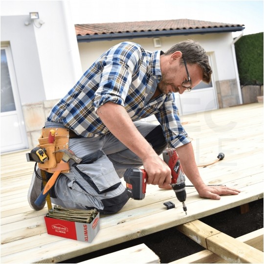 Wkręty ciesielskie z łbem podkładkowym i gniazdem TORX 8,0x200 mm KLIMAS 50szt