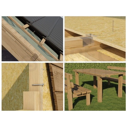 Wkręty ciesielskie z łbem stożkowym i gniazdem TORX 6,0x90 mm MASTER 100szt