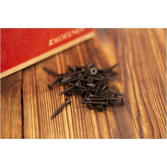 Wkręty fosfatowane 3,5x25 mm do mocowania płyt gipsowo-kartonowych do podłoża stalowego KOELNER 1000szt