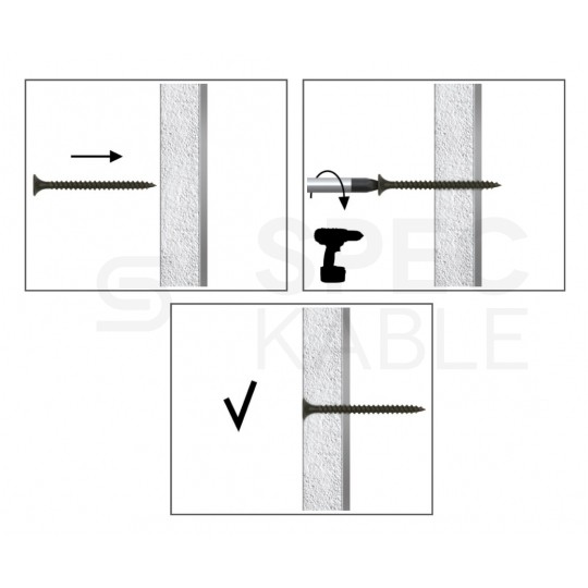 Wkręty fosfatowane 3,5x35 mm do mocowania płyt gipsowo-kartonowych do podłoża stalowego KOELNER 1000szt