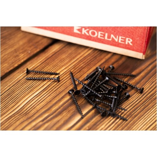 Wkręty fosfatowane 3,5x45 mm do mocowania płyt gipsowo-kartonowych do drewna KOELNER 500szt