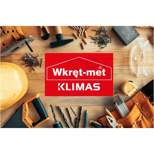Wkręty hartowane do drewna 4,0x40 mm z łbem stożkowym i pełnym gwintem KLIMAS 5kg 500szt